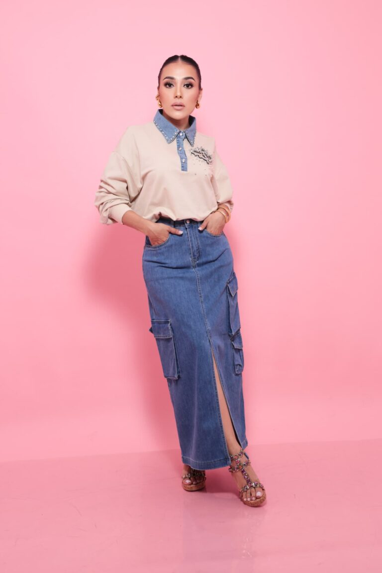 Maxi Falda Jeans en Jireh Fashion
