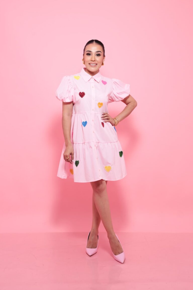 Mini Vestido Pink de Corazon Casual