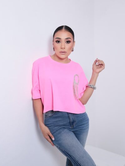 Top Pink Muy Casual super bello